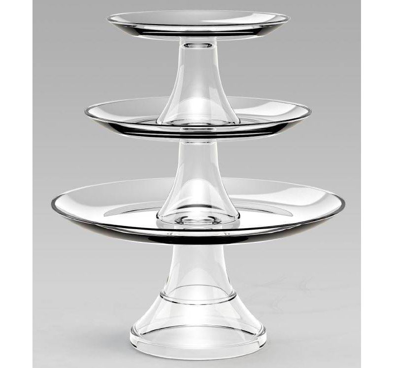 Glass 3-Tier Serving Set - Threshold™