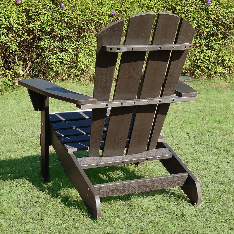 Faux Wood Adirondack Chair - Espresso - Merry Products