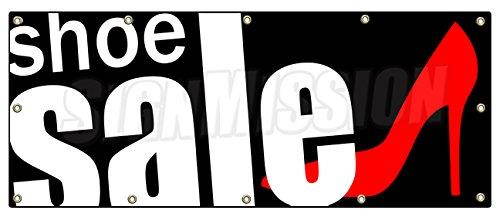 SHOE SALE BANNER SIGN store shoes clearance signs