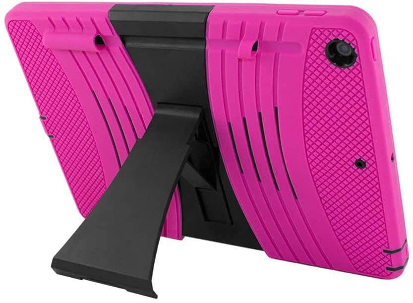 iPad 10.2 Case, Premium Rugged Hybrid Case, Kickstand, Impact Drop Protection Cover For Apple iPad 10.2 7th 8th 2019/2020 Generation (Purple)