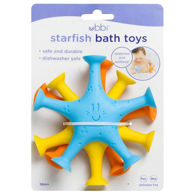 Ubbi Starfish Suction Cup Bath Toy