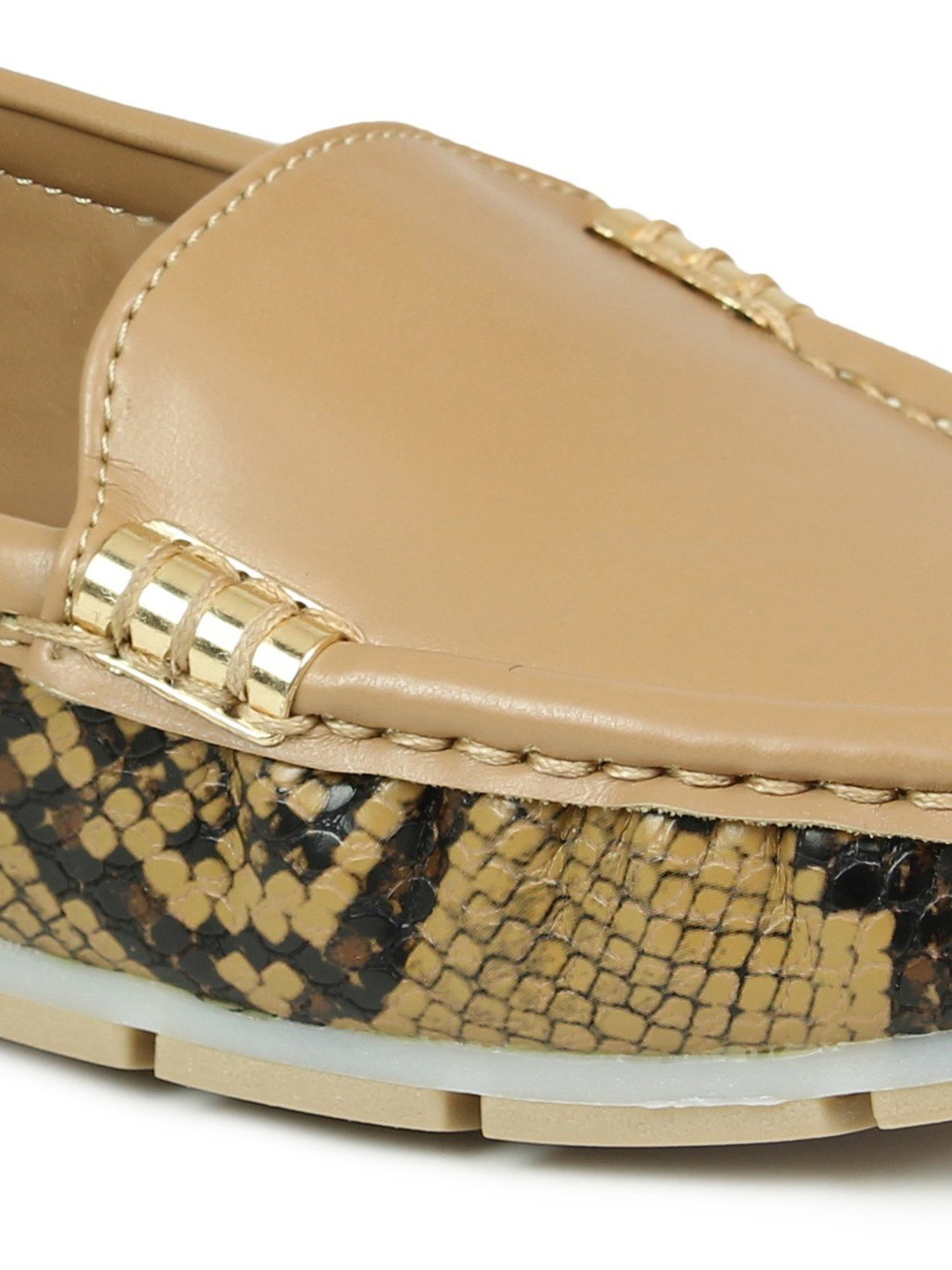 Inc.5 Women's Beige Casual Loafers