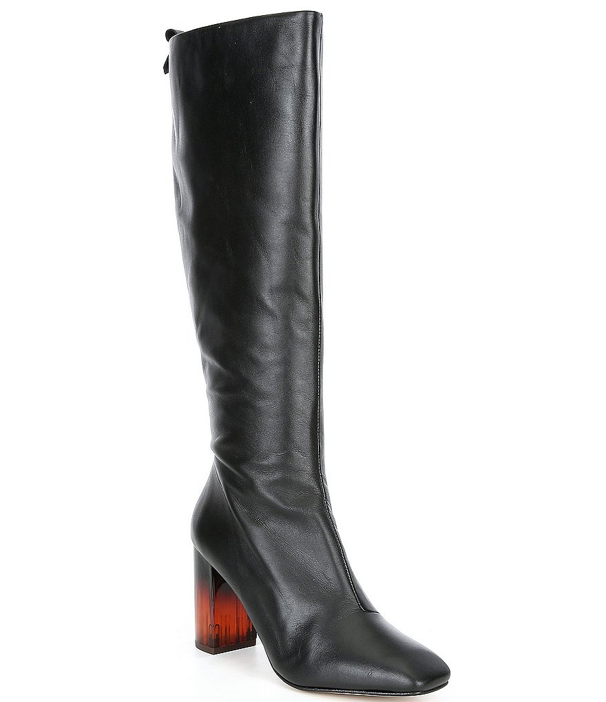 Kurt Geiger London Strut Leather Knee High Boots