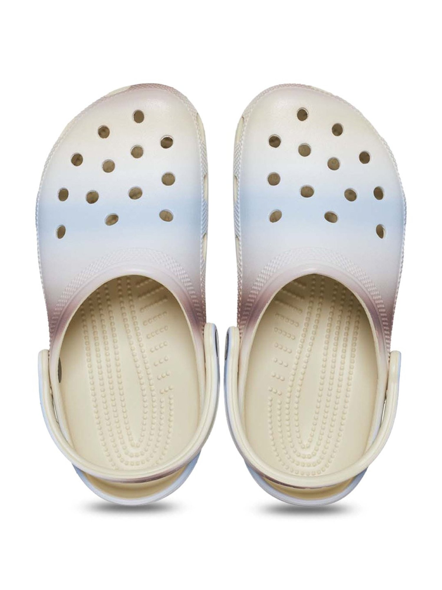 Crocs Men's Classic Beige Back Strap Clogs