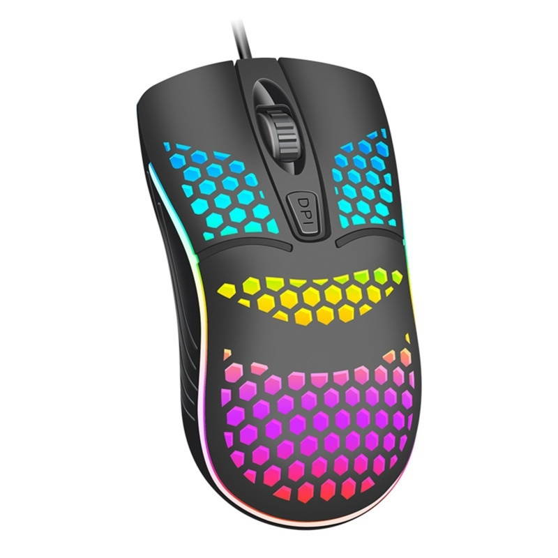 Lightweight Colourful Breathing Light Home Office Computer Wired Gaming Mouse