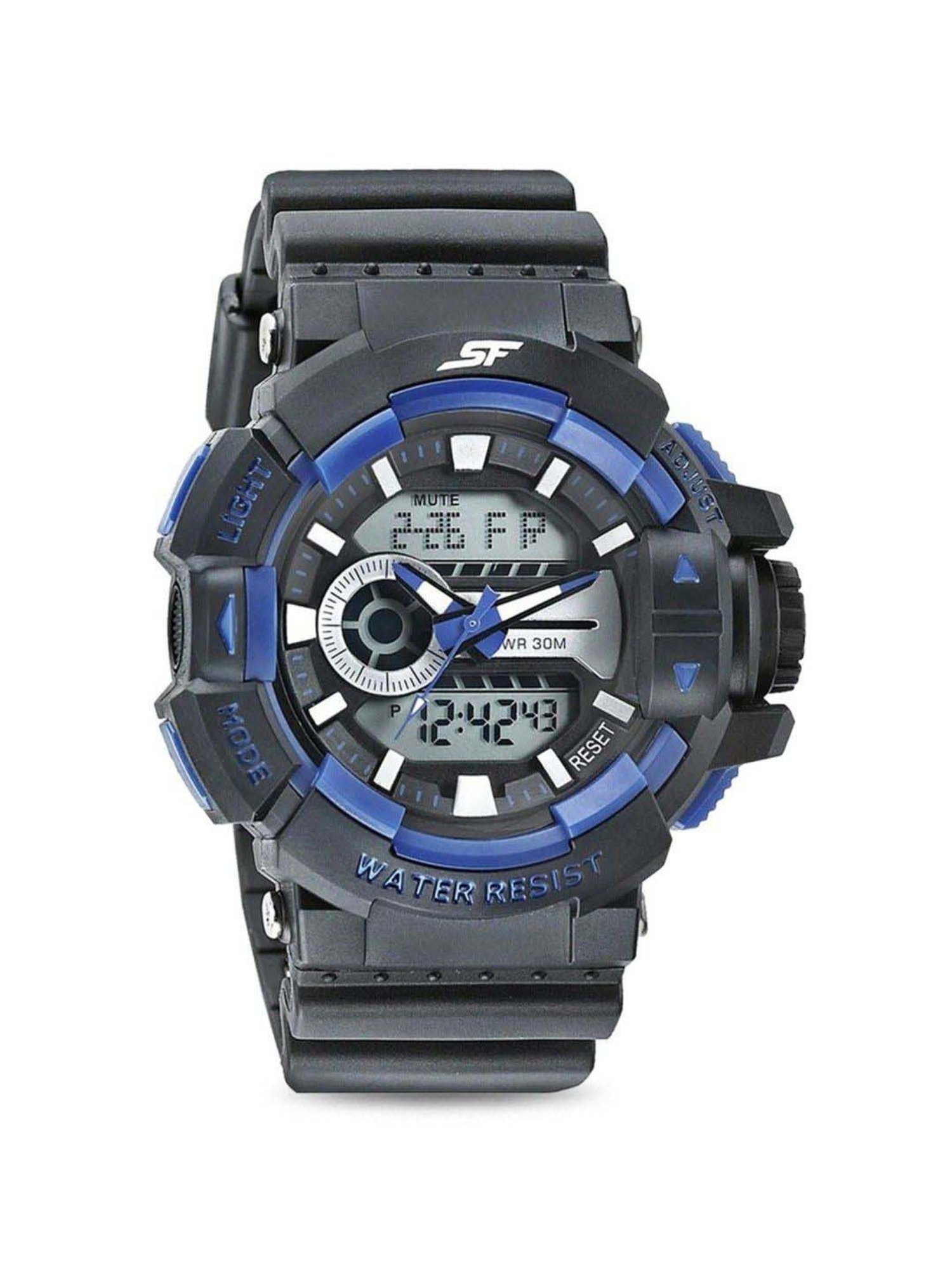 Sonata SF NS77118PP06W Analog-Digital Watch for Men