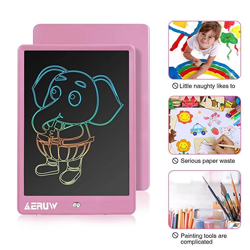 LCD Writing Tablet 10 Inch Kids Electronic Graphics Color Drawing Doodle Pad