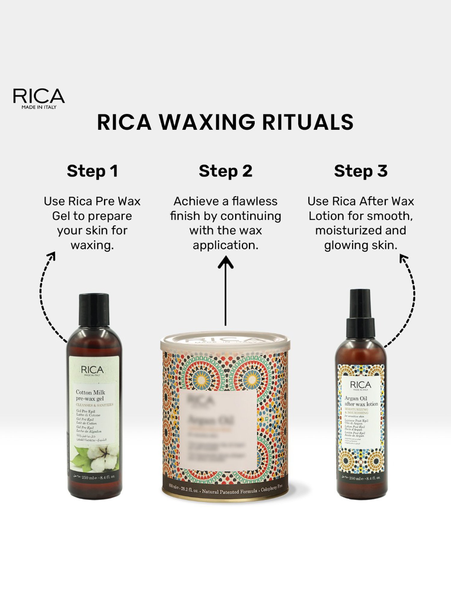Rica Argan After Waxing Lotion - 250 ml