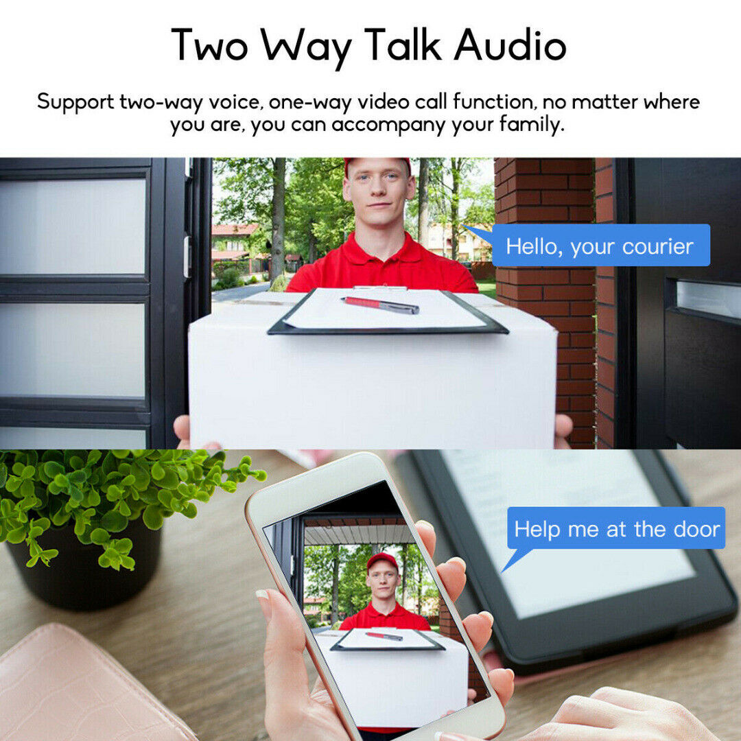 WIFI 1080P IP Camera White Wireless Outdoor CCTV HD Smart Home Security IR Camera Night Version Built-in Microphone External Speaker Voice Intercom