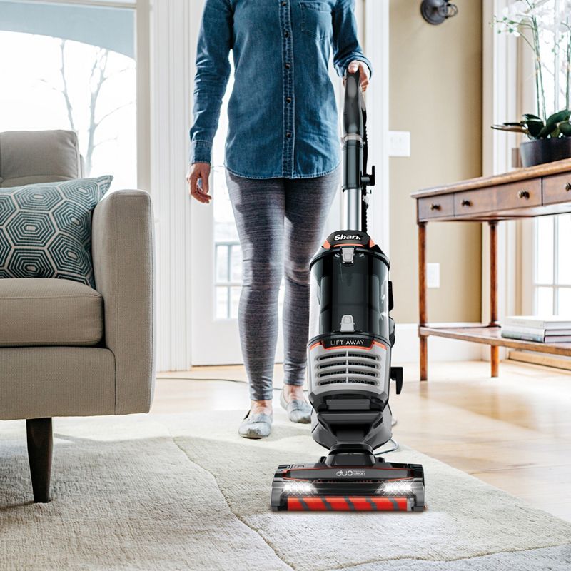 Shark NV771 DuoClean Lift Away Speed Bagless Upright HEPA Vacuum Cleaner for Carpet and Hard Floors, Purple (Certified Refurbished)