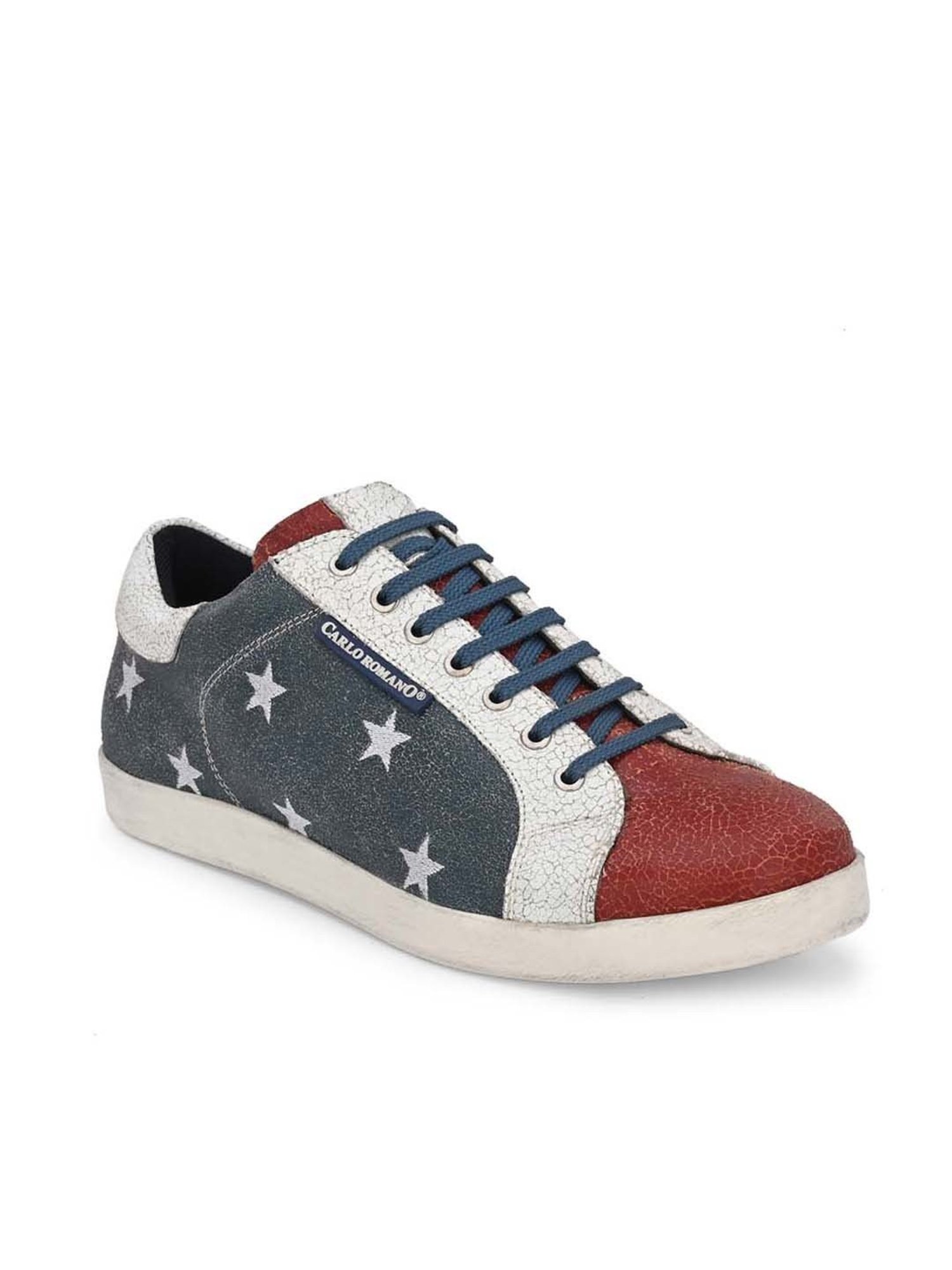 Carlo Romano Men's Blue Casual Sneakers