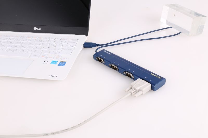 SystemBase - 4Ports USB to Serial Converter RS422/RS485, Male Connector, 1.96ft USB Cable lock (Multi-4/USB COMBO V4.0)