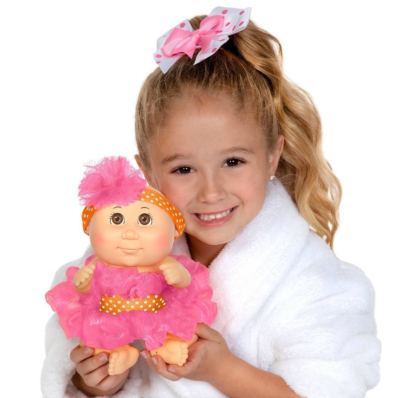 Cabbage Patch Kids 9" Basic Tiny Newborn Scrubby Time - Pink Fashion Blue Eyes