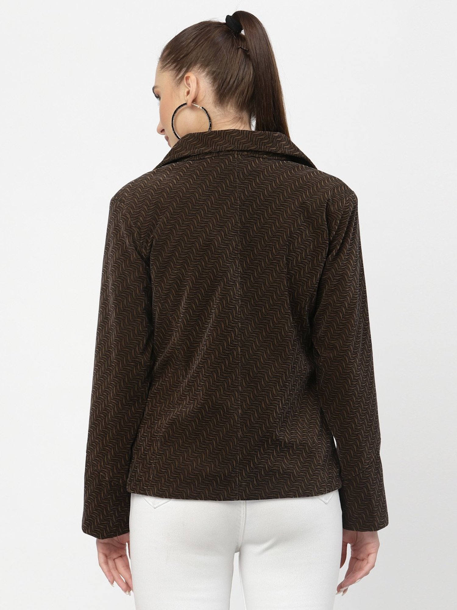 Westwood Brown Printed Blazer