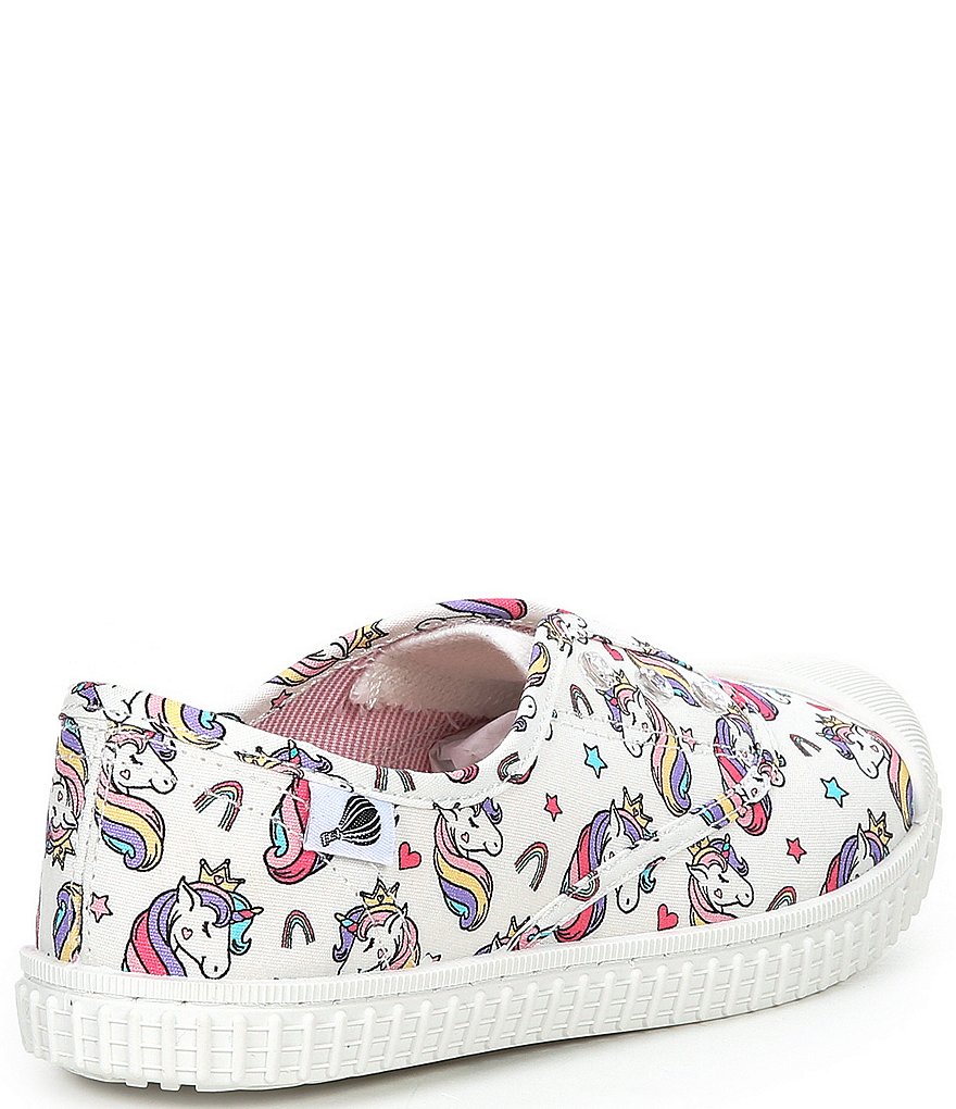 Copper Key Adventure Wear Girl's Budeee-A Washable Eyelet Unicorn Print Sneakers (Youth)