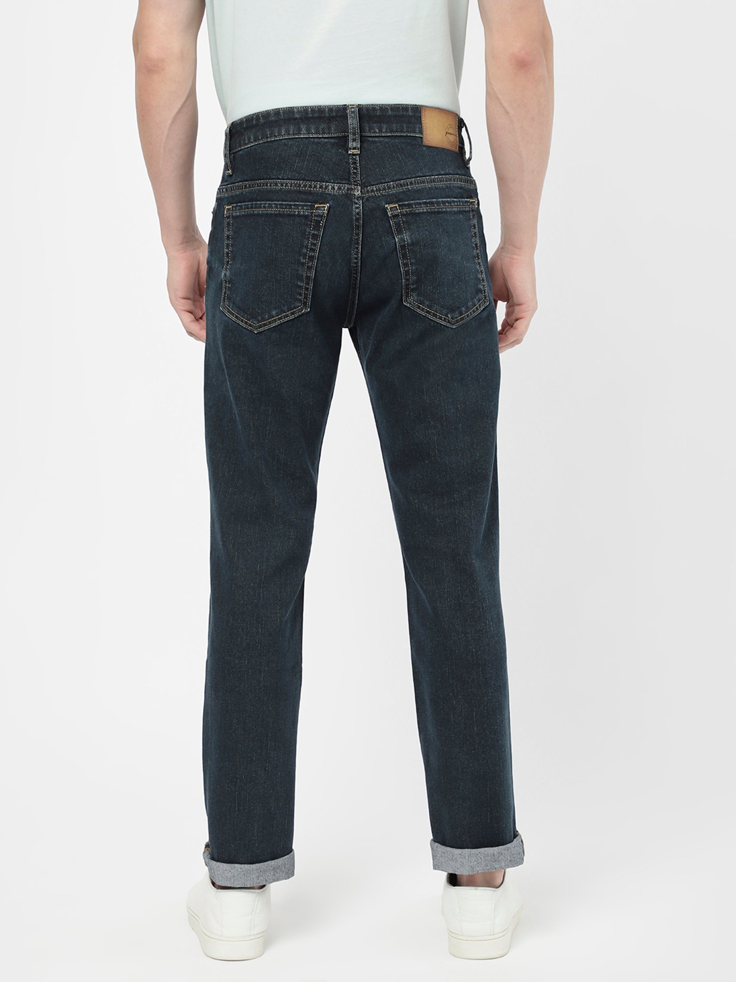 Passion Dark Blue Comfort Fit Lightly Washed Jeans