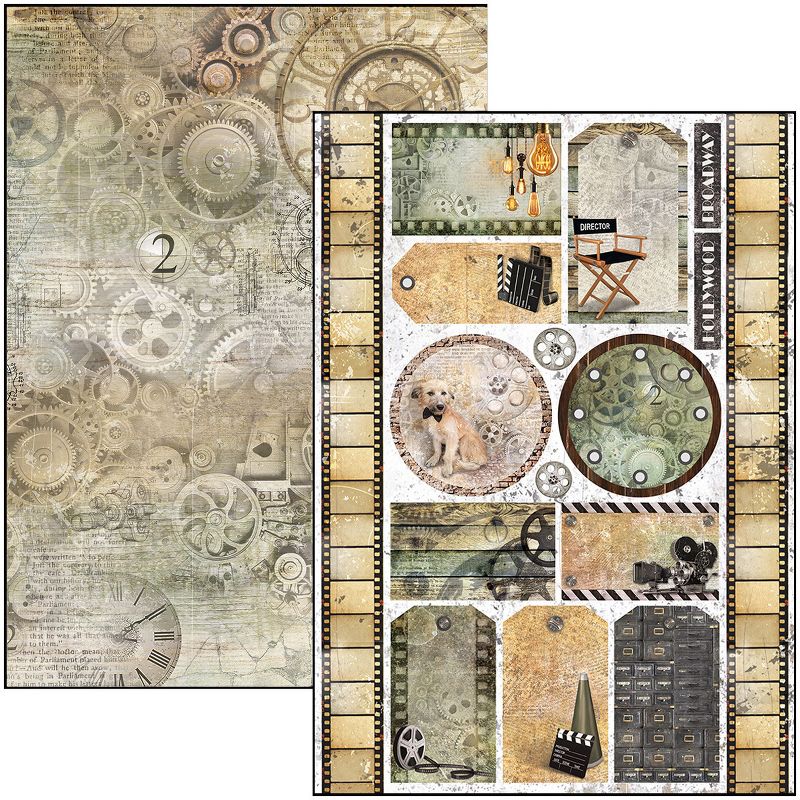 Ciao Bella Double-Sided Creative Pack 90lb A4 9/Pkg-Modern Times, 9 Designs/1 Each