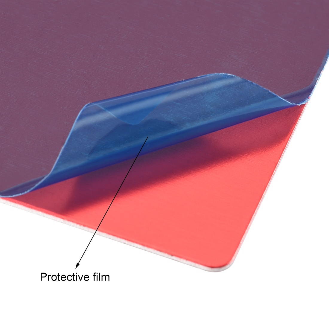 Blank Metal Business Card 80x40x0.6mm Anodized Aluminum Plate for DIY Laser Printing Engraving Red 5 Pcs