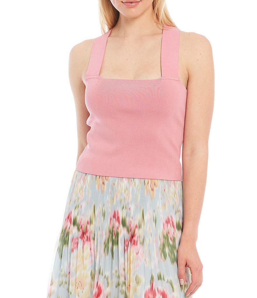 Lucy Paris Jasmine Square Neck V-Back Knit Top