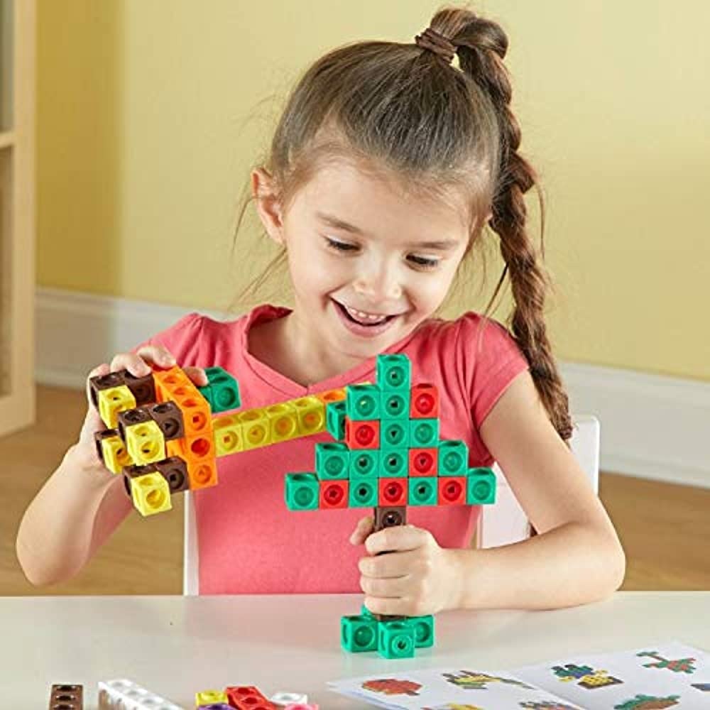 Learning Resources LER9291 MathLink Cubes Big Builders