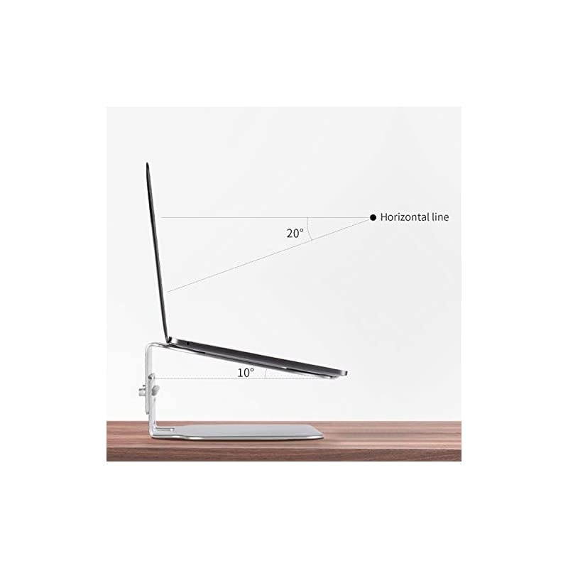 Adjustable Laptop Stand,Aluminum Laptop Stand for Desk,Super Stable Laptop Riser Compatible with MacBook, Air, Pro All Laptops