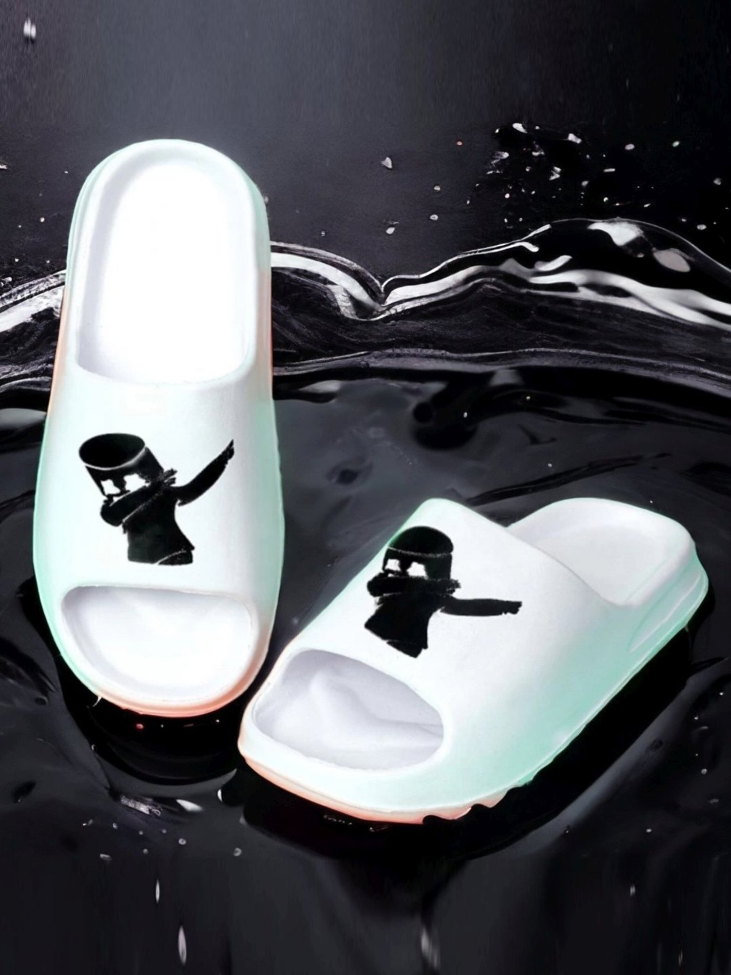 Pampy Angel Men's White Slides