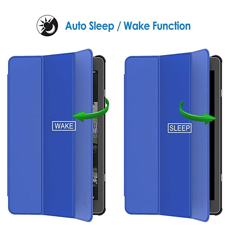 Case for  Fire HD 10 Tablet 101 7th 9th Generation 2017 Release 2019 Release Smart Cover with Auto SleepWake Blue