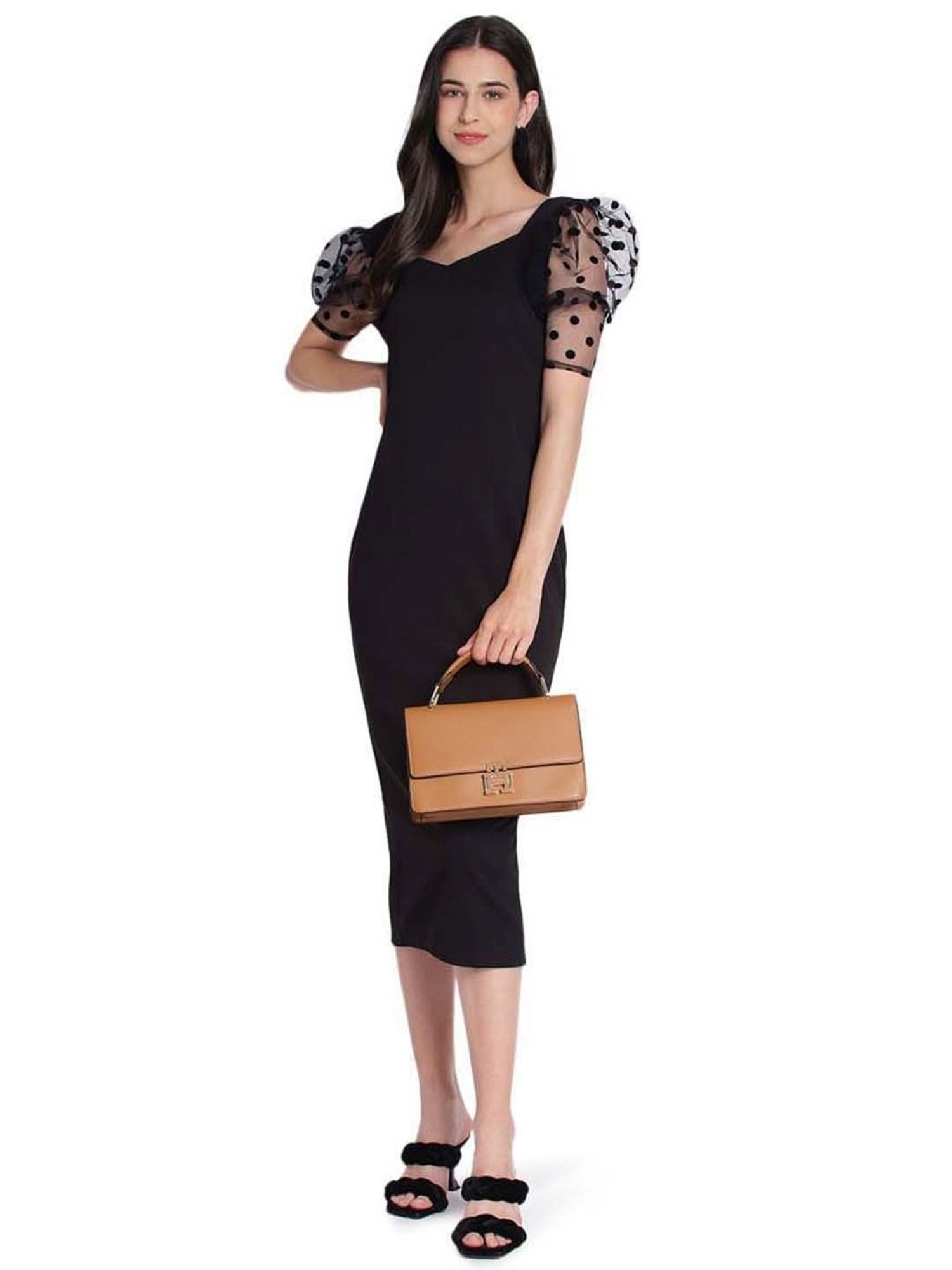 Tommy Hilfiger Tan Leather Medium Satchel