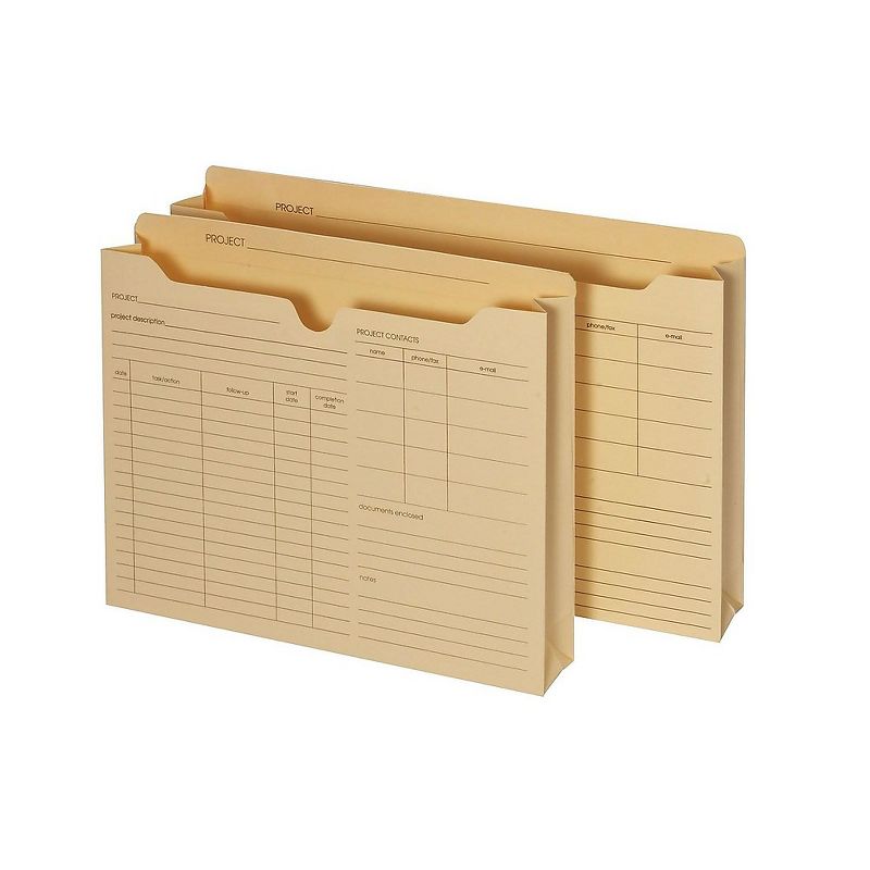 Staples Manila Reinf Pre-Printed Jackets Ltr 2" Expansion 50/BX TR486083