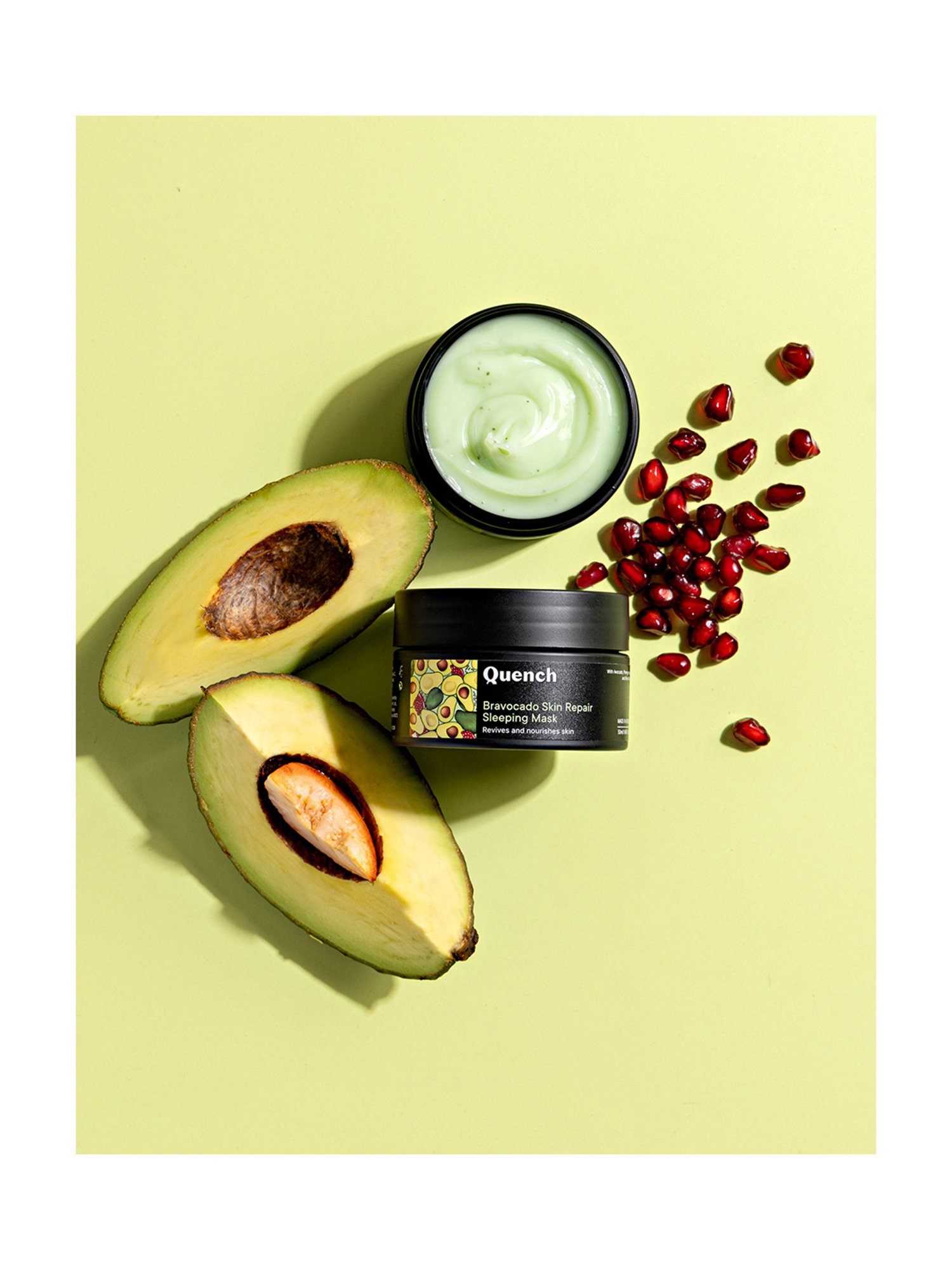 Quench Botanics Bravocado Skin Repairing Sleeping Mask - 10 ml