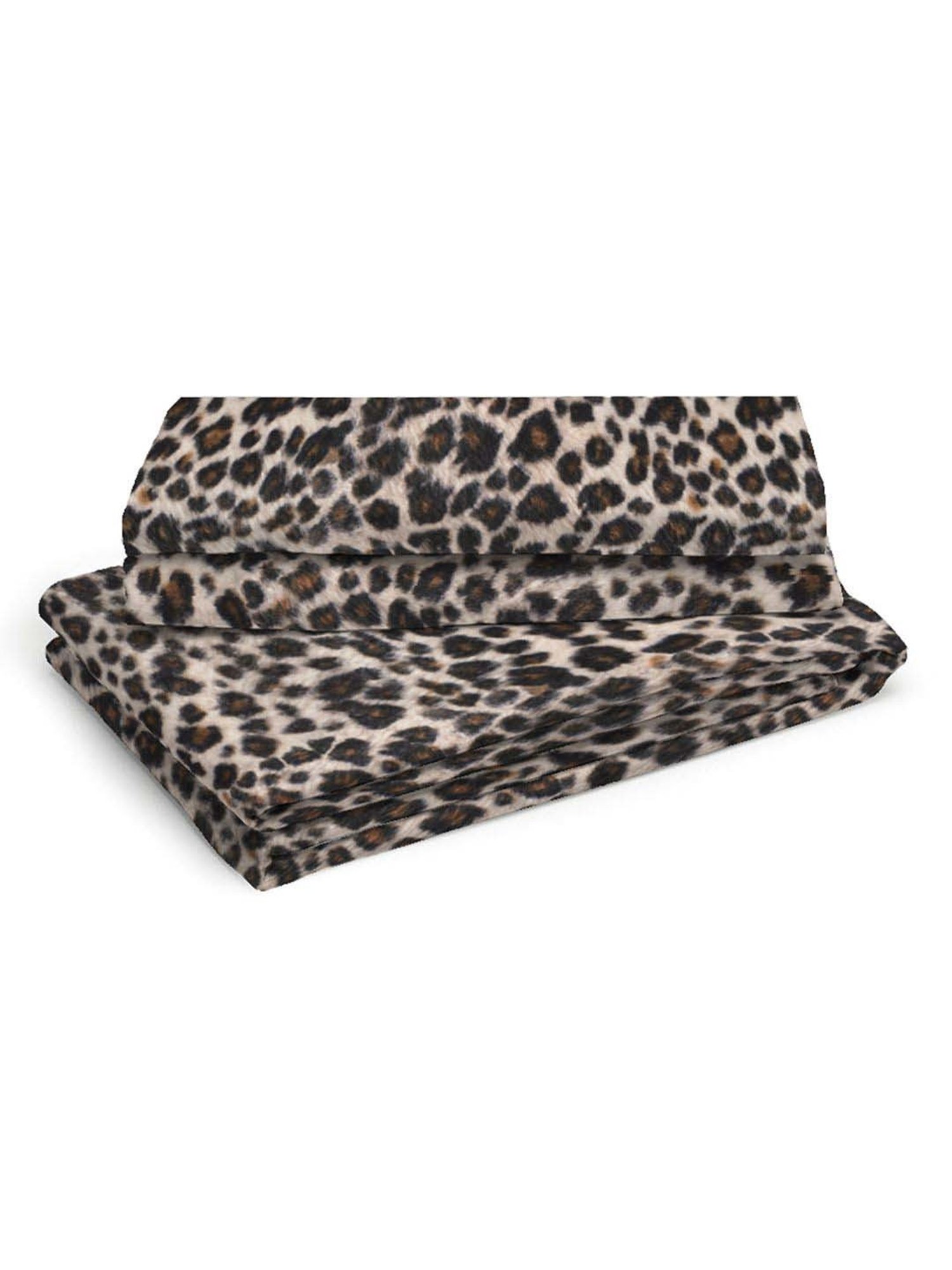 Boutique Living Untamed Brown Cotton 270 TC King Size Bed Sheet with Pillow Cover