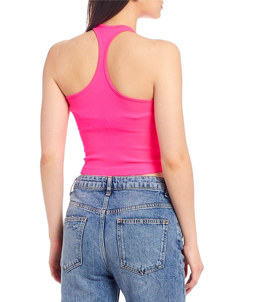 Free People Haley Racerback Cropped Knit Tank