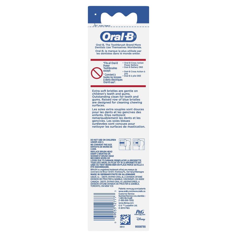 Oral-B Kids Extra Soft Replacement Brush Heads featuring STAR WARS - 2ct