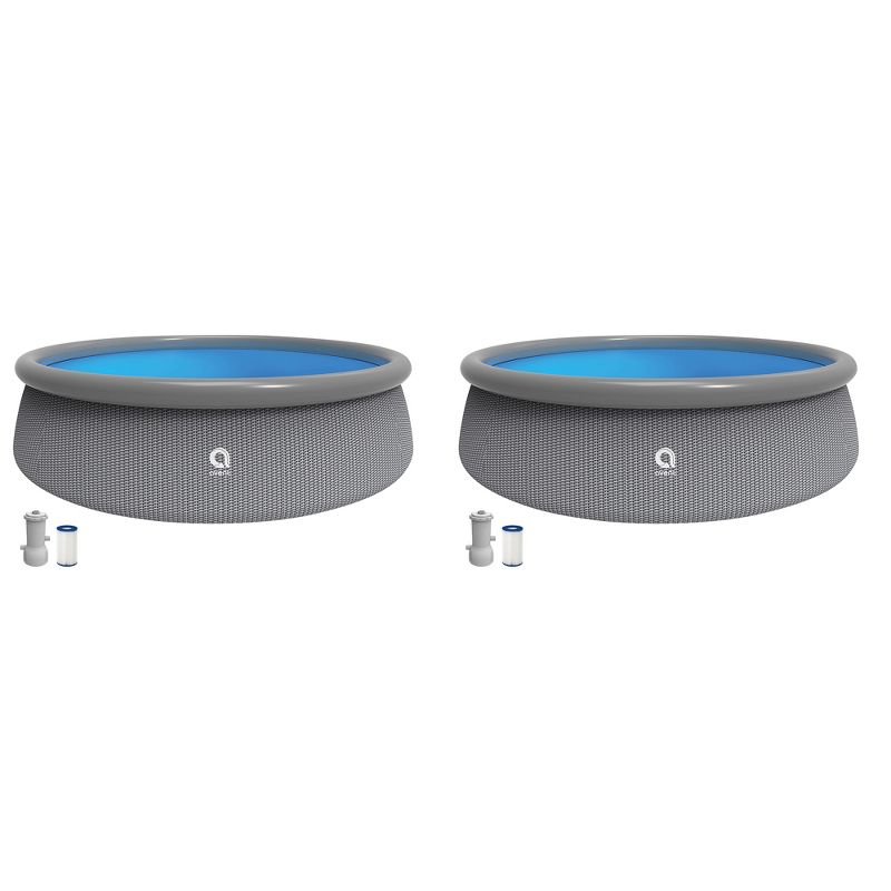 Intex 18ft x 48in Easy Set Above Ground Pool with Pump & Krill Automatic Vacuum