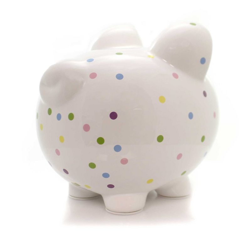 Bank 7.75" Confetti Piggy Polka Dots  -  Decorative Banks