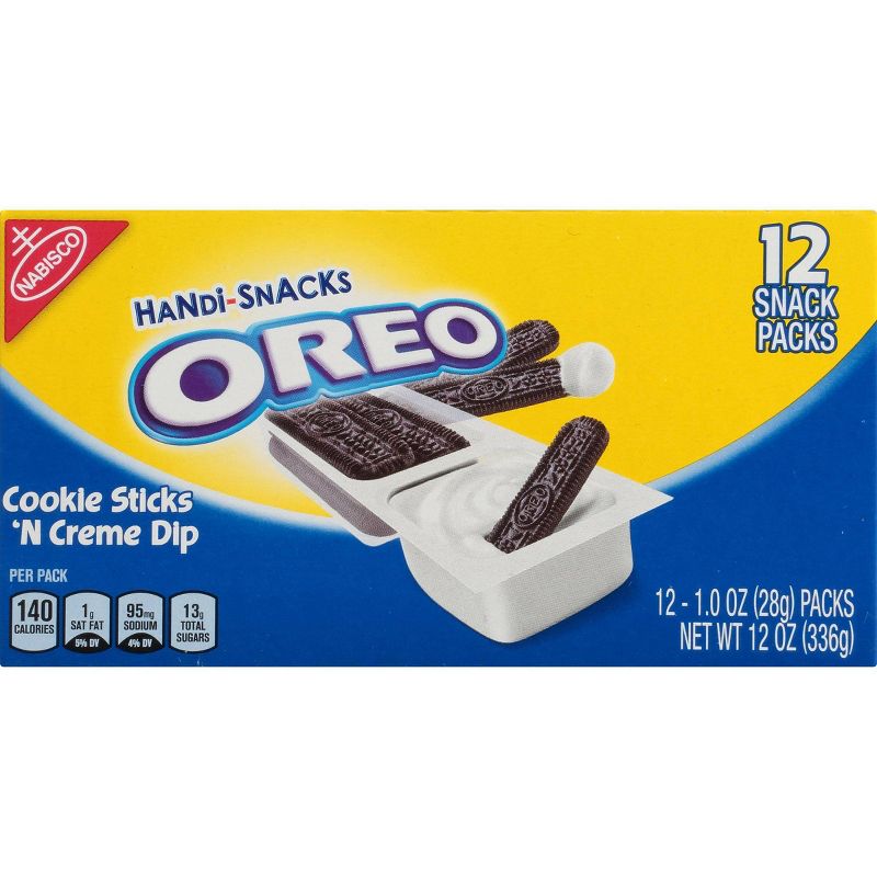 Handi-Snacks Oreo Cookie Sticks 'N Crème - 12ct