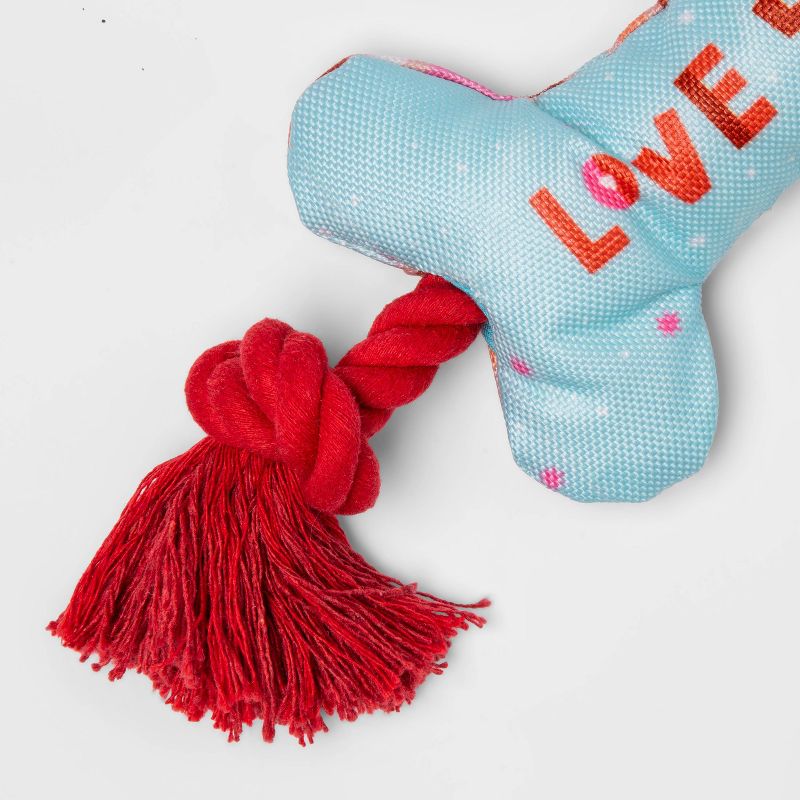 Plush Bone and Rope Dog Toy - Blue - Boots & Barkley™