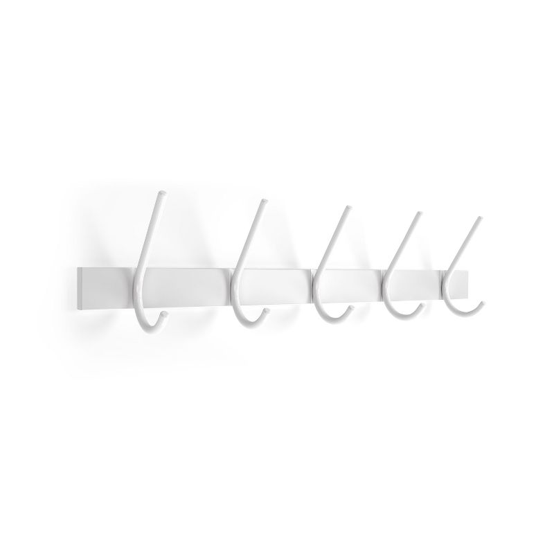 Union & Scale Wall Racks, White, Zinc/Wood UN58026