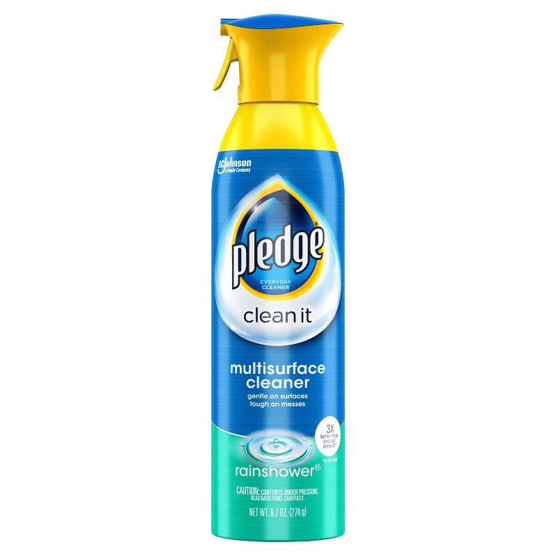 Pledge Multisurface Cleaner Aerosol Rainshower - 9.7oz