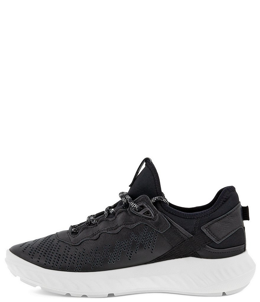 ECCO ATH-1FW Leather And Fabric Lace-Up Sneakers