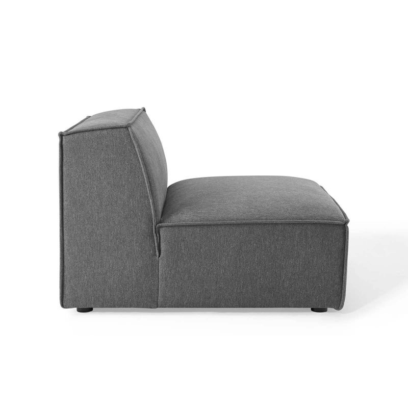 5pc French Seamed Sectional Mona Abstract Gray - Project 62™