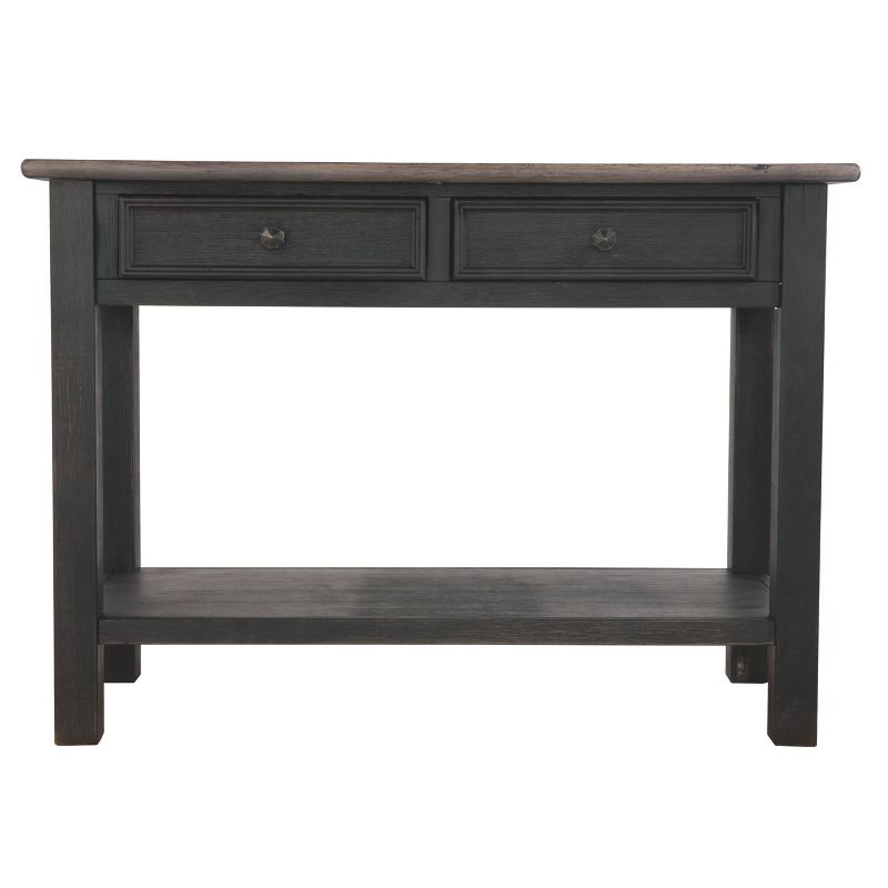 Tyler Creek Sofa/Console Table Grayish Brown/Black - Signature Design by Ashley