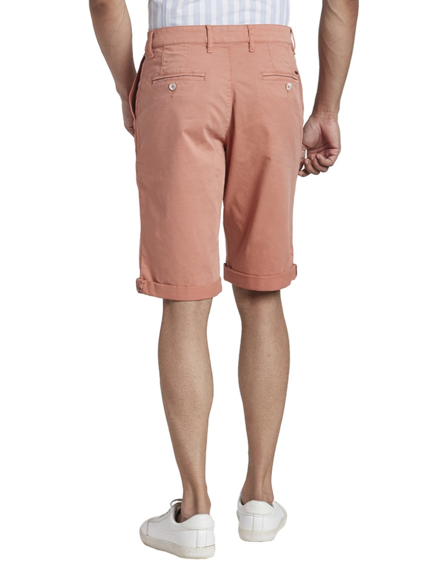 Parx Orange Regular Fit Shorts