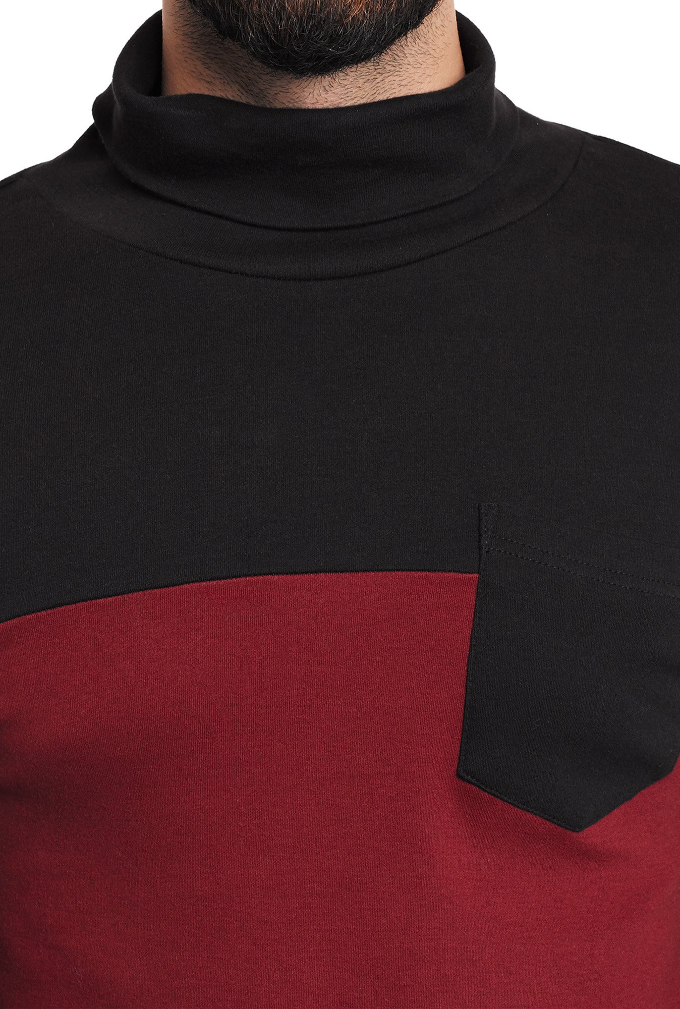 Hypernation Black High Neck T-Shirt