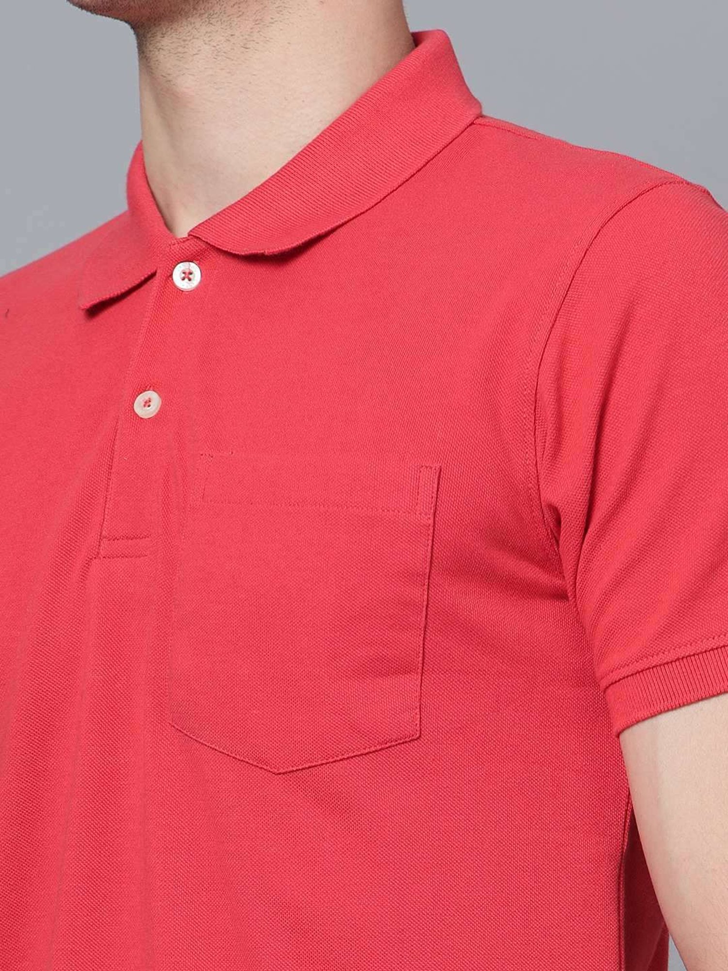 Cantabil Coral Cotton Regular Fit Polo T-Shirt