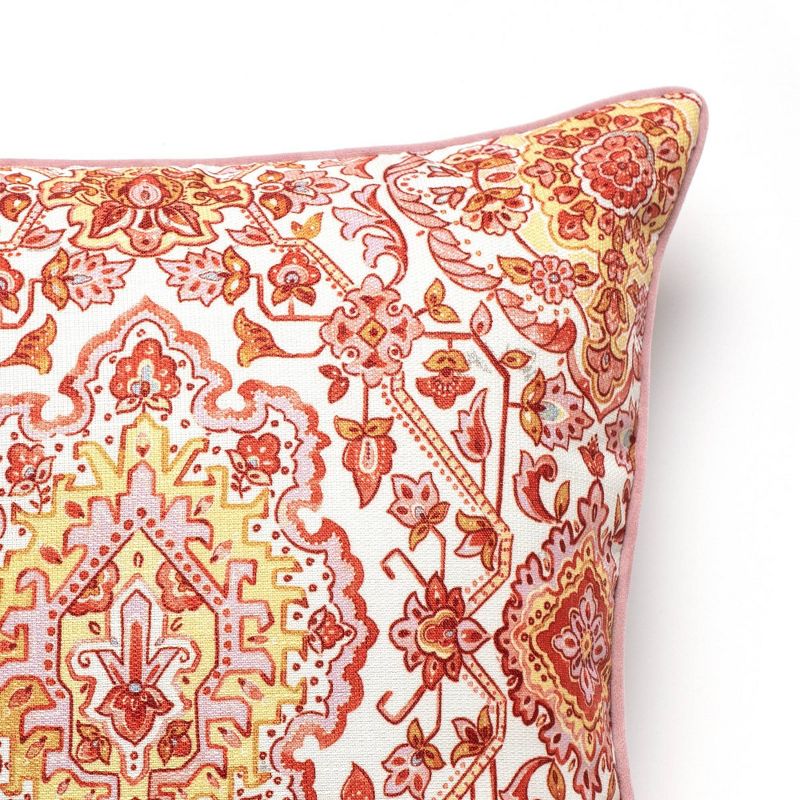 20"x20" Cadora Throw Pillow Pink - Sure Fit