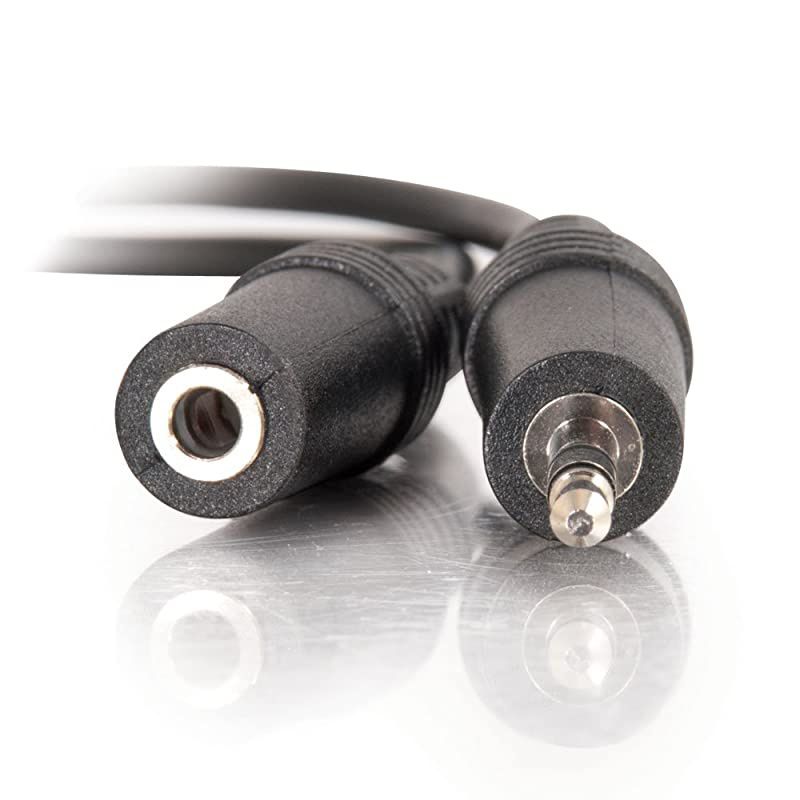 40410 35mm MF Stereo Audio Extension Cable Black 50 feet 1524 Meters