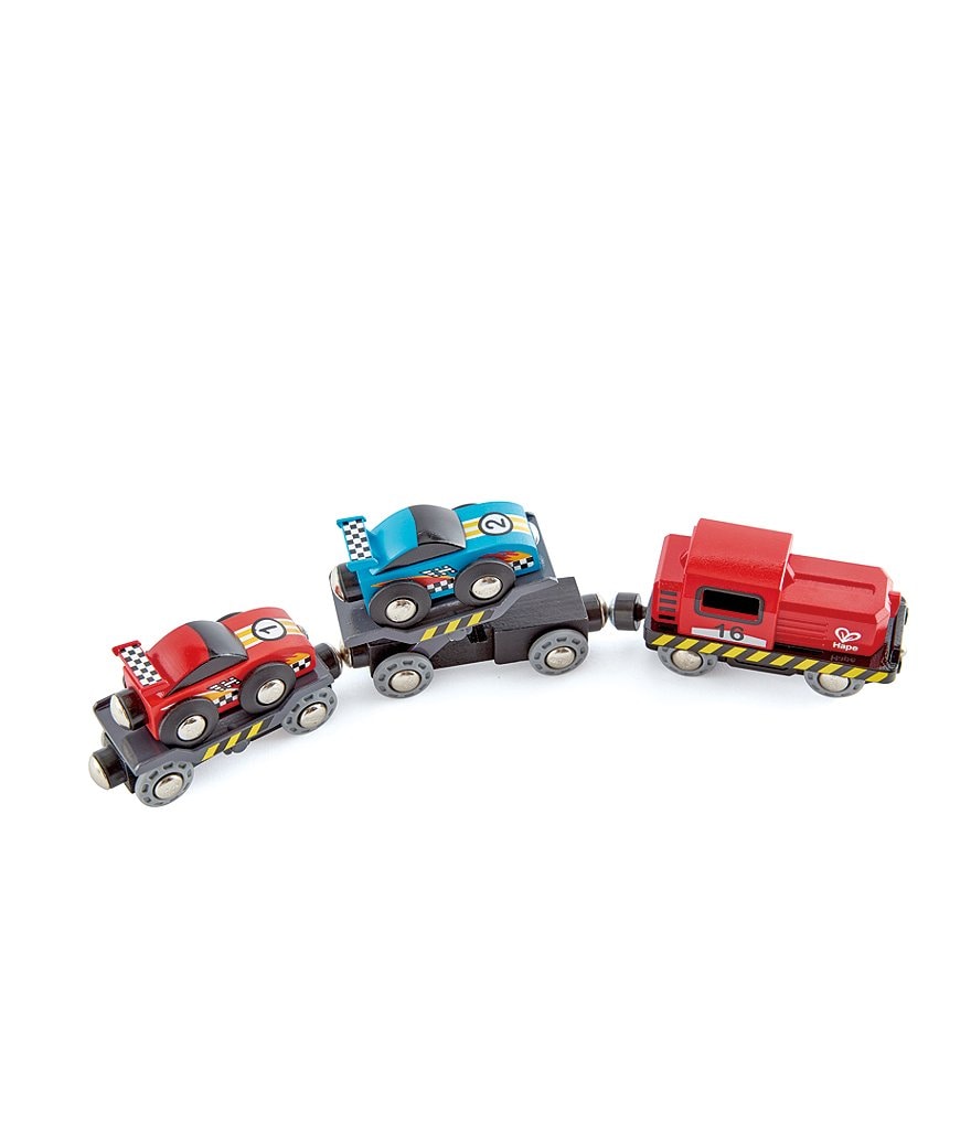 Hape Race Car Transporter Set