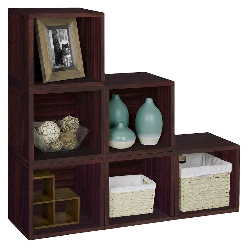 IRIS Tachi Series Modular Wood Stacking Storage Drawer Box Cabinet Cube, Gray