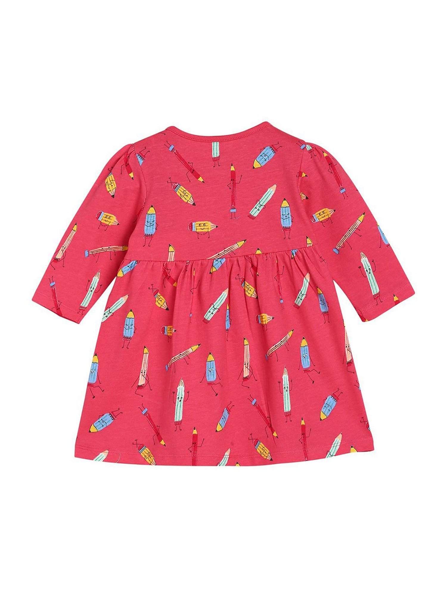 Nauti Nati Kids Blue Embroidered Dress